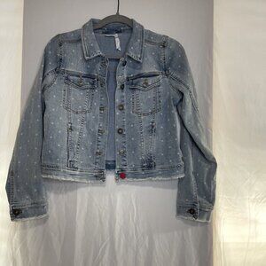 Matilda Jane 435 Denim Polkadot Blue Jean Jacket